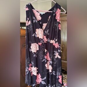 blue island sleeveless dress large